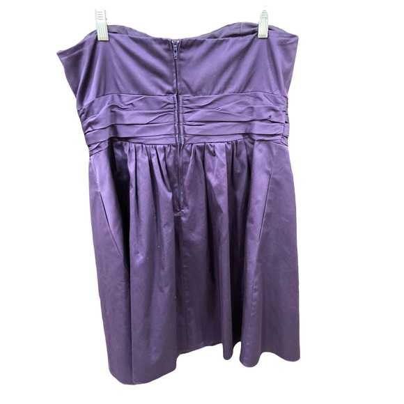 David's Bridal Short Strapless Dress Size 14 - Picture 2 of 5